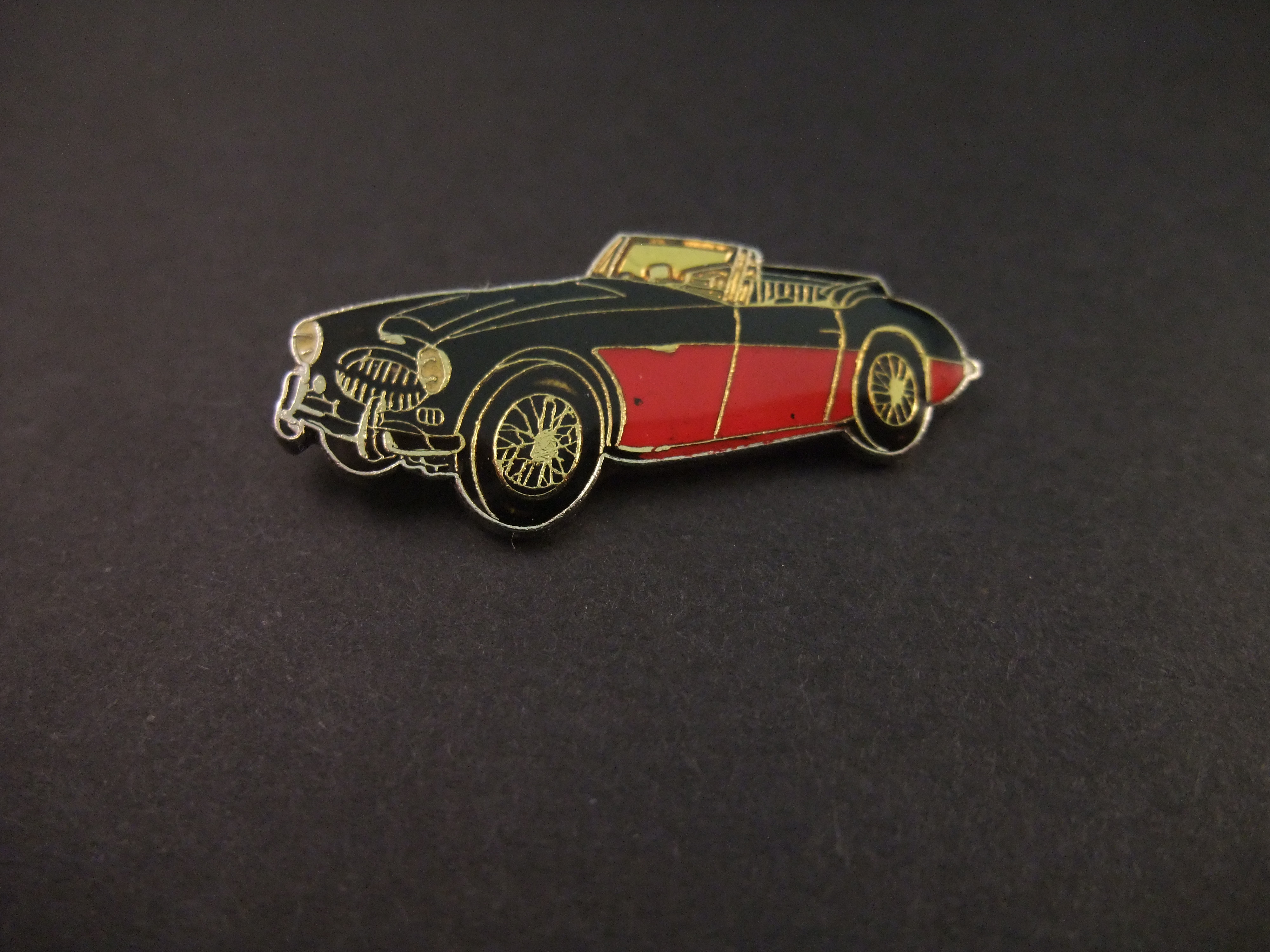 Austin Healey 3000. 1959-1967 oldtimer rood-zwart model